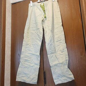 Aerie pajama bottoms - green & white